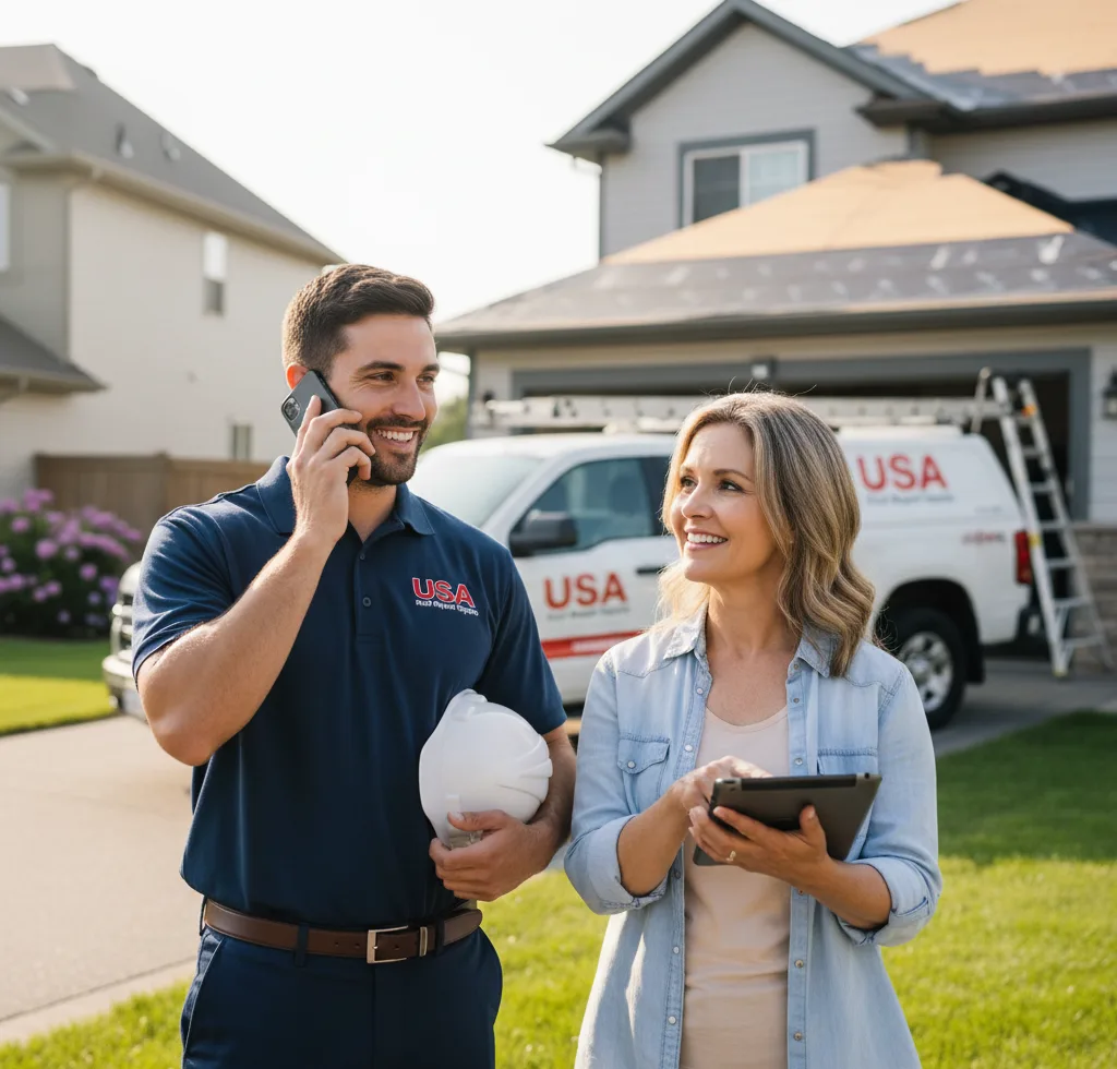 USA Roof Repair Experts customer support in Fate